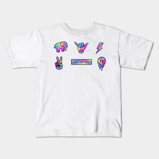 Neon Sticker Pack Kids T-Shirt